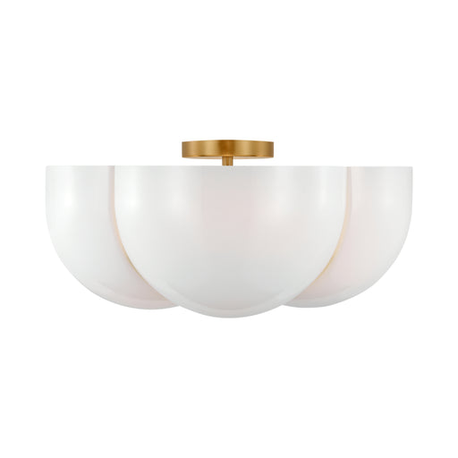 Visual Comfort LXF1004 Cheverny 4-lt 20" Semi Flush Mount - Burnished Brass