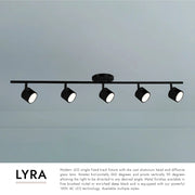 Kuzco TR10036 Lyra 5-lt 36" LED Track Light