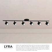 Kuzco TR10044 Lyra 6-lt 43" LED Fixed Track Light