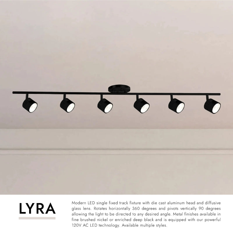 Kuzco TR10044 Lyra 6-lt 43" LED Fixed Track Light