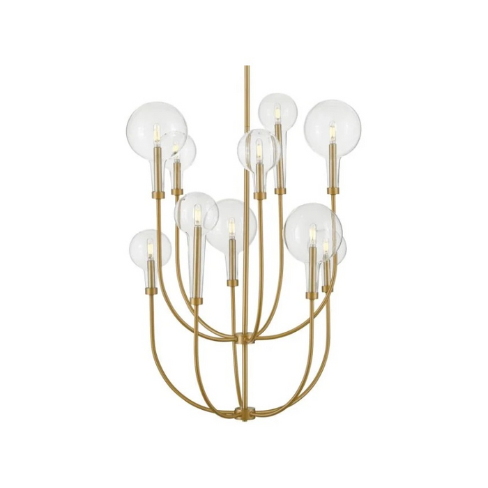 Hinkley 30527 Alchemy 10-lt 30" LED Chandelier - Lacquered Brass