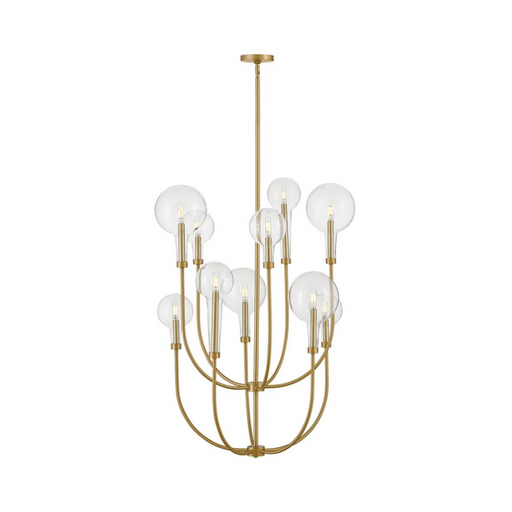 Hinkley 30527 Alchemy 10-lt 30" LED Chandelier - Lacquered Brass