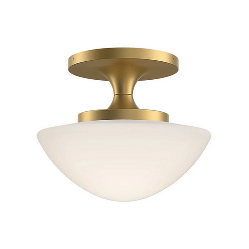 Hinkley 47813 Knox 1-lt 12" LED Semi-Flush Mount - Lacquered Brass