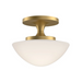 Hinkley 47813 Knox 1-lt 12" LED Semi-Flush Mount - Lacquered Brass