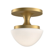 Hinkley 47811 Knox 1-lt 8" LED Semi-Flush Mount - Lacquered Brass
