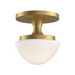 Hinkley 47811 Knox 1-lt 8" LED Semi-Flush Mount - Lacquered Brass