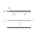 Artemide Calipso Linear 180 LED Ceiling Light