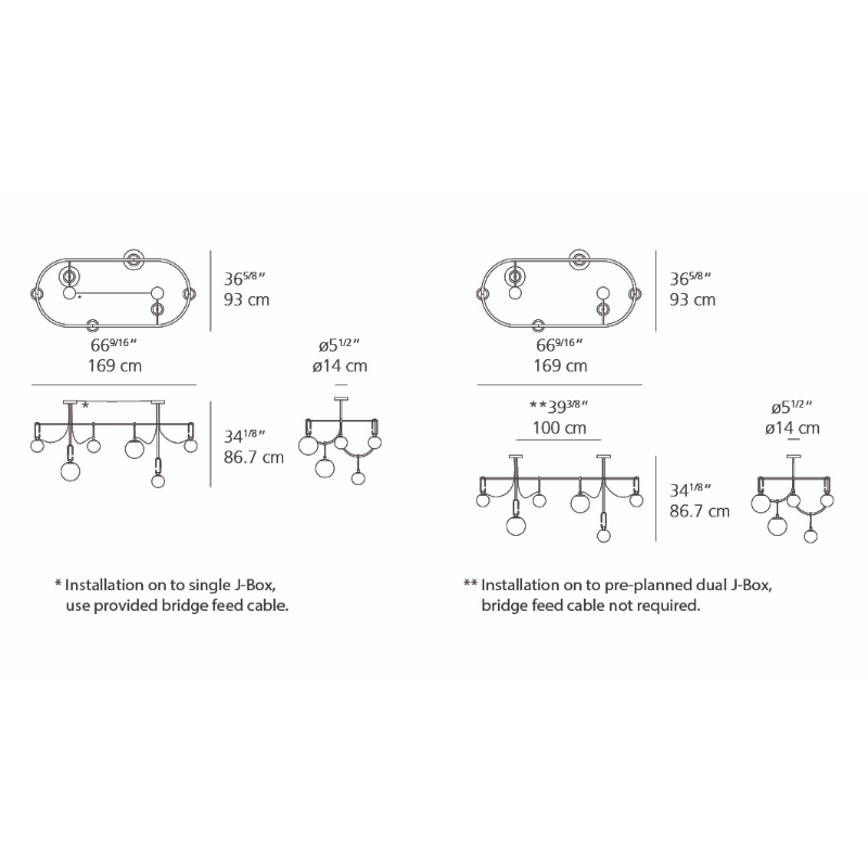 Artemide NH S5 Elliptic LED Suspension