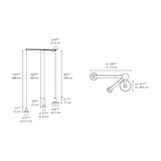 Artemide Stab Light Triple LED Suspension