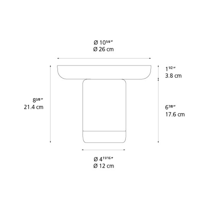 Artemide Bontà 10" LED Portable Table Lamp