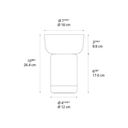 Artemide Bontà 10" Tall LED Portable Table Lamp