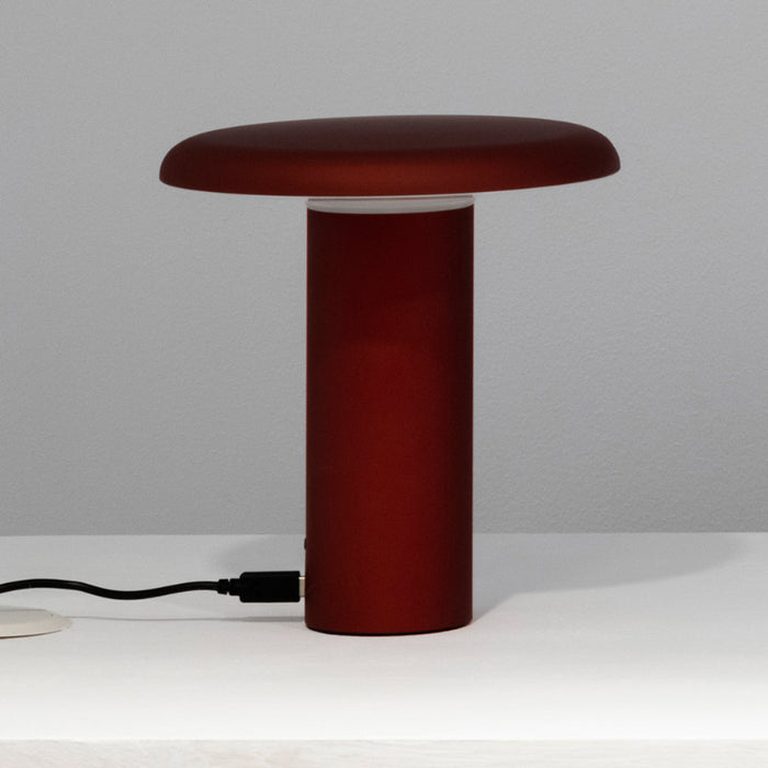 Artemide Takku LED Portable Table Lamp-Red