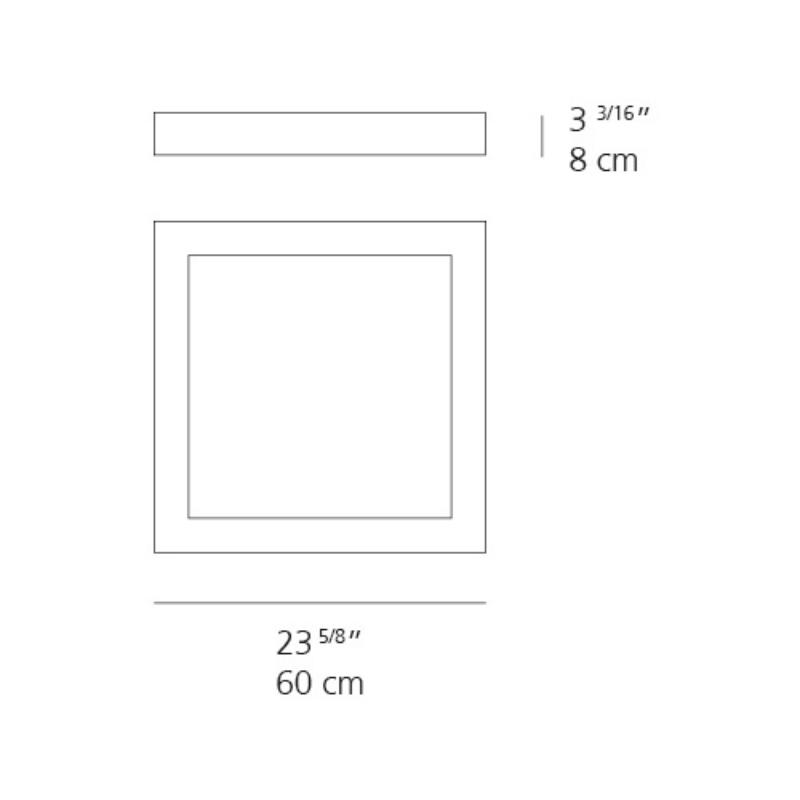 Artemide Altrove 600 Wall/Ceiling Light