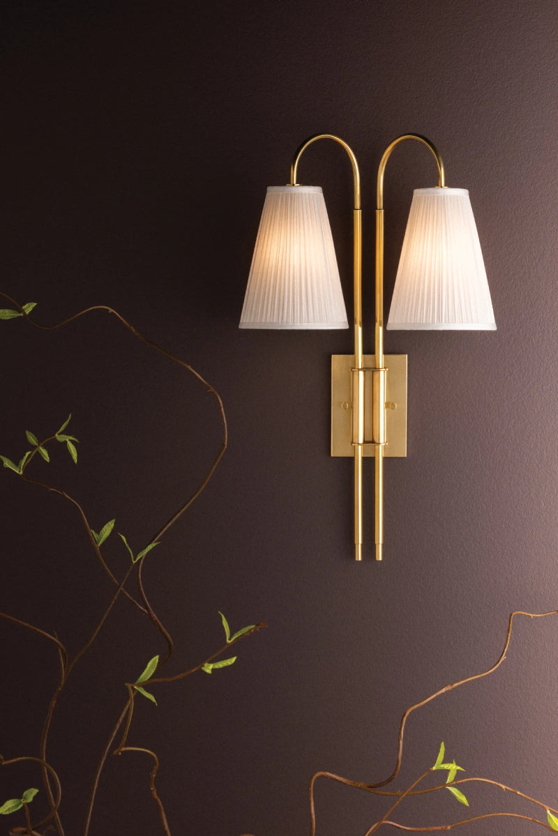 Corbett 585-02 Limoges 2-lt 24" Tall Wall Sconce