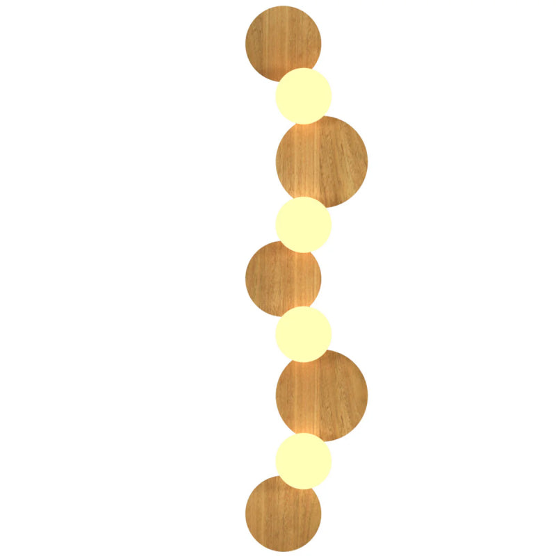 Accord 4224 Luna 4-lt 47" Tall Wall Lamp - Louro Freijo