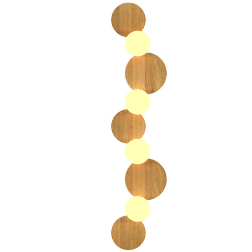 Accord 4224 Luna 4-lt 47" Tall Wall Lamp - Louro Freijo