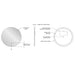 Electric Mirror Luna 48" LED Lighted Mirror