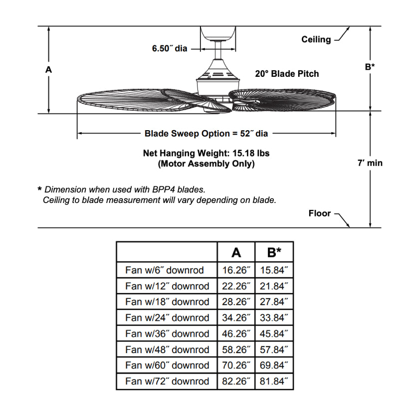 Fanimation MAD3250 Islander 52" Ceiling Fan