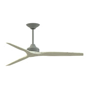 Fanimation MAD6721 Spitfire DC 64" Indoor/Outdoor Ceiling Fan - Antique graphite/Light oak Blade
