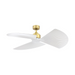 Fanimation MAD8514 TriAire 52" Indoor/Outdoor Ceiling Fan with LED Light Kit, Pleated Blades