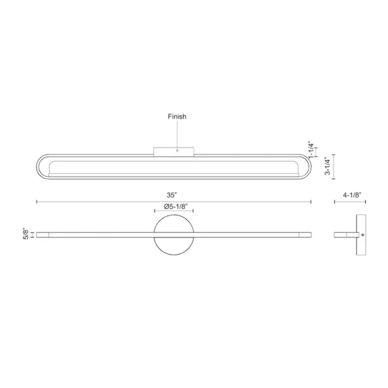 Kuzco VL63736-UNV Marlon 35" LED Vanity, 120-277V