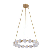 Alora CH321032-UNV-010 Marni 32" LED Chandelier - Natural Brass