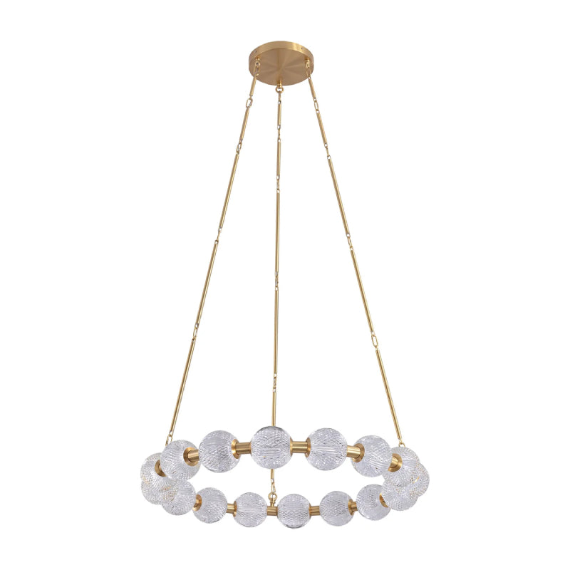 Alora CH321032-UNV-010 Marni 32" LED Chandelier - Natural Brass