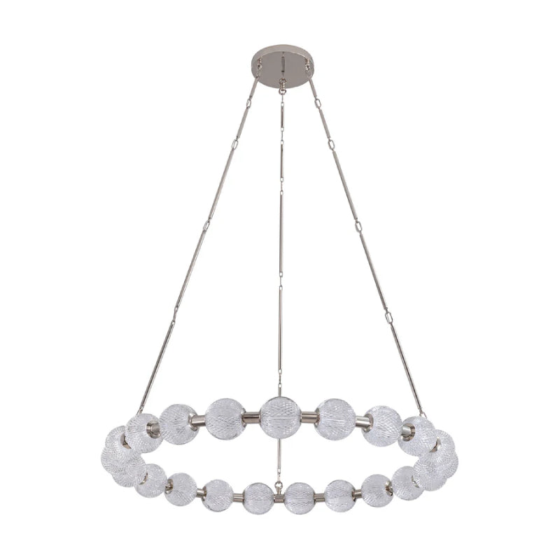 Alora CH321041-UNV-010 Marni 41" LED Chandelier - Polished Nickel