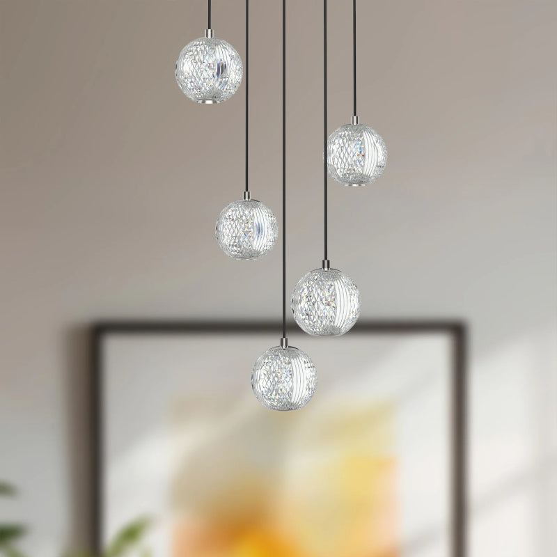 Alora MP321205 Marni 5-lt 15" LED Pendant - Polished Nickel