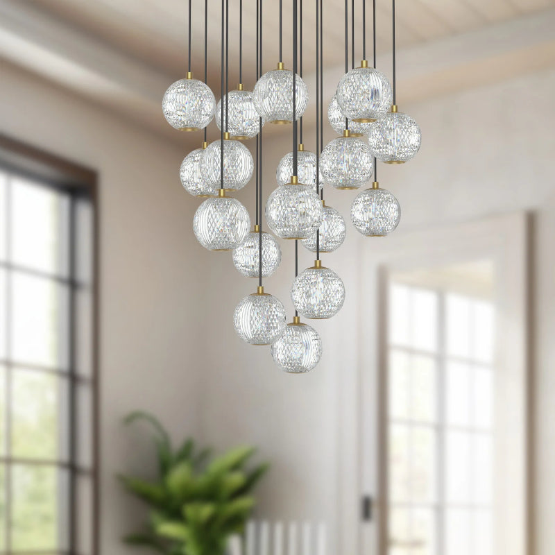 Alora MP321218 Marni 21" LED Pendant - Natural Brass