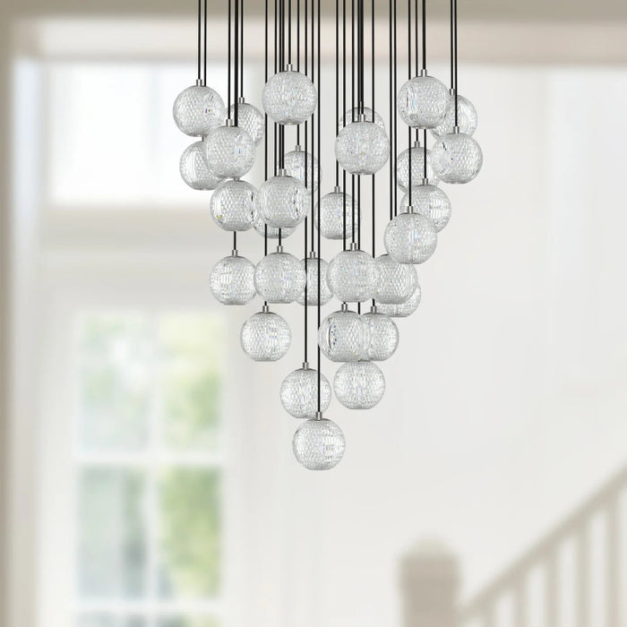 Alora MP321230 Marni 26" LED Pendant - Polished Nickel
