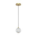 Alora PD321201 Marni 4" LED Pendant - Natural Brass
