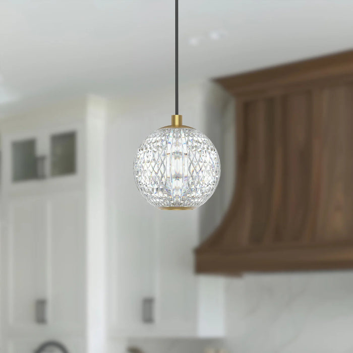 Alora PD321201 Marni 4" LED Pendant - Natural Brass