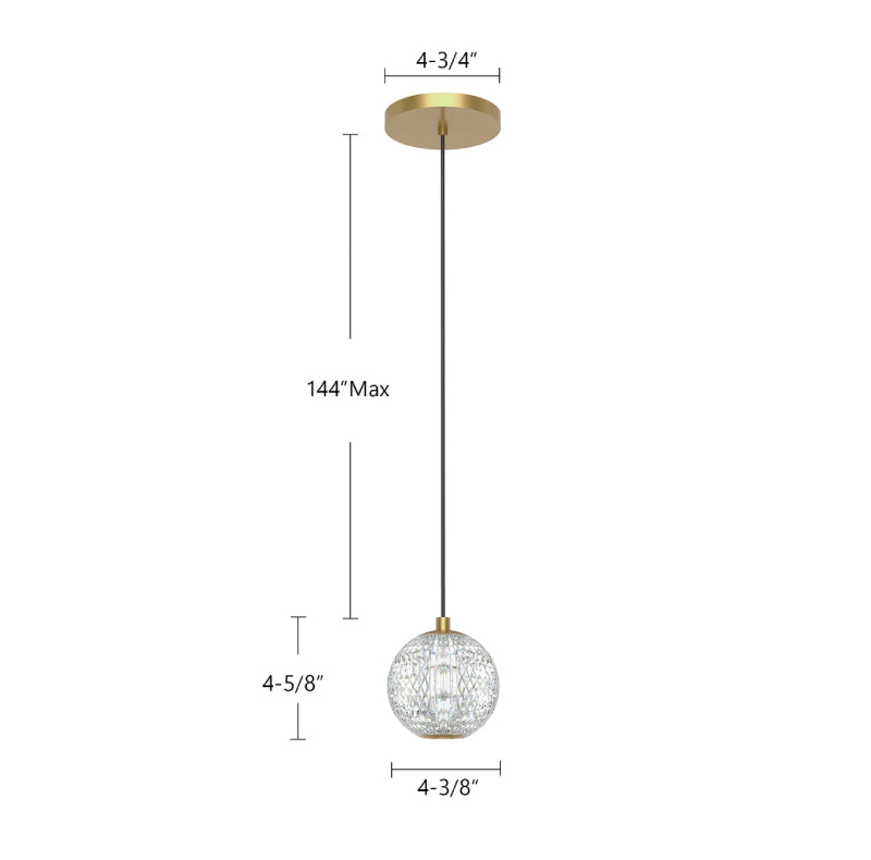 Alora PD321201 Marni 4" LED Pendant