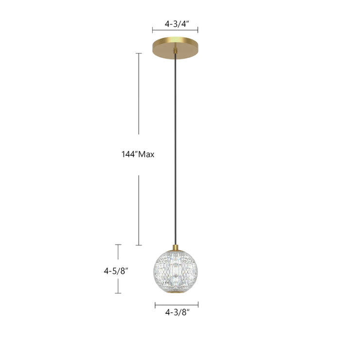 Alora PD321201 Marni 4" LED Pendant