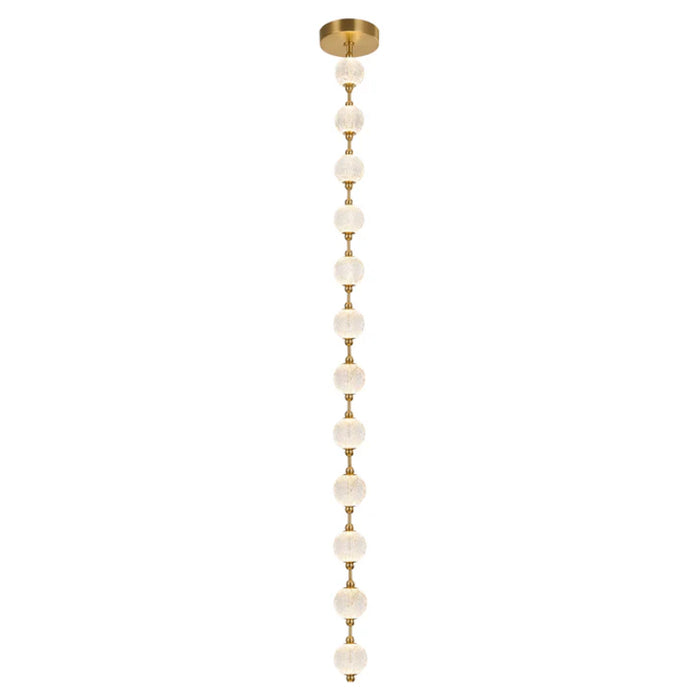 Alora PD321712 Marni 87" LED Pendant - Natural Brass