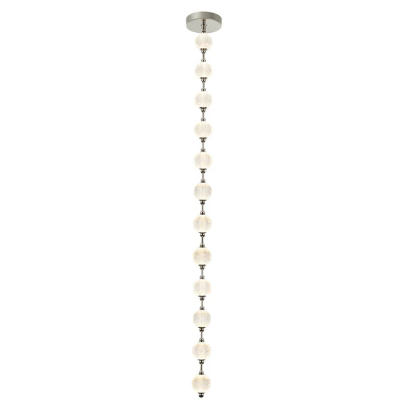 Alora PD321712 Marni 87" LED Pendant - Polished Nickel
