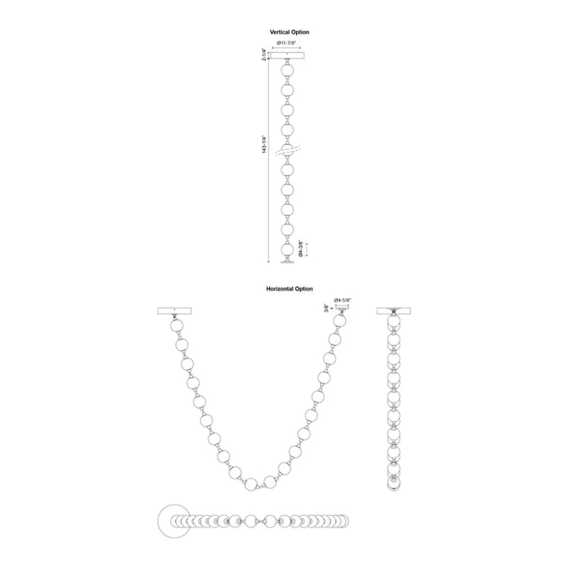 Alora PD321720-RT Marni 143" LED Pendant, Remote Driver