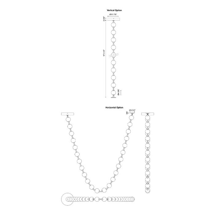 Alora PD321724 Marni 172" LED Pendant