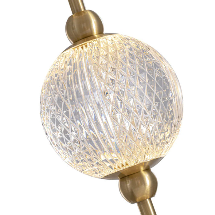 Alora WV321005-UNV-010 Marni 38" Tall LED Wall Sconce - Natural Brass