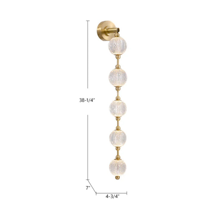 Alora WV321005-UNV-010 Marni 38" Tall LED Wall Sconce