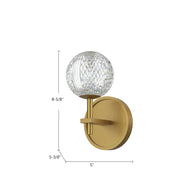 Alora WV321201 Marni 9" Tall LED Wall/Vantiy