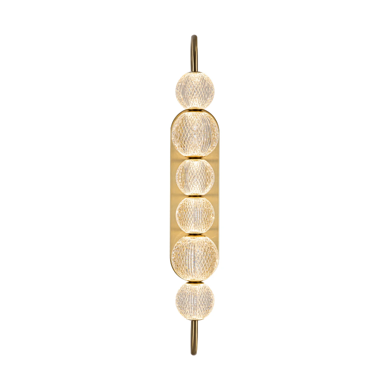 Alora WV321628 Marni 1-lt 29" Tall LED Vanity Light - Natural Brass