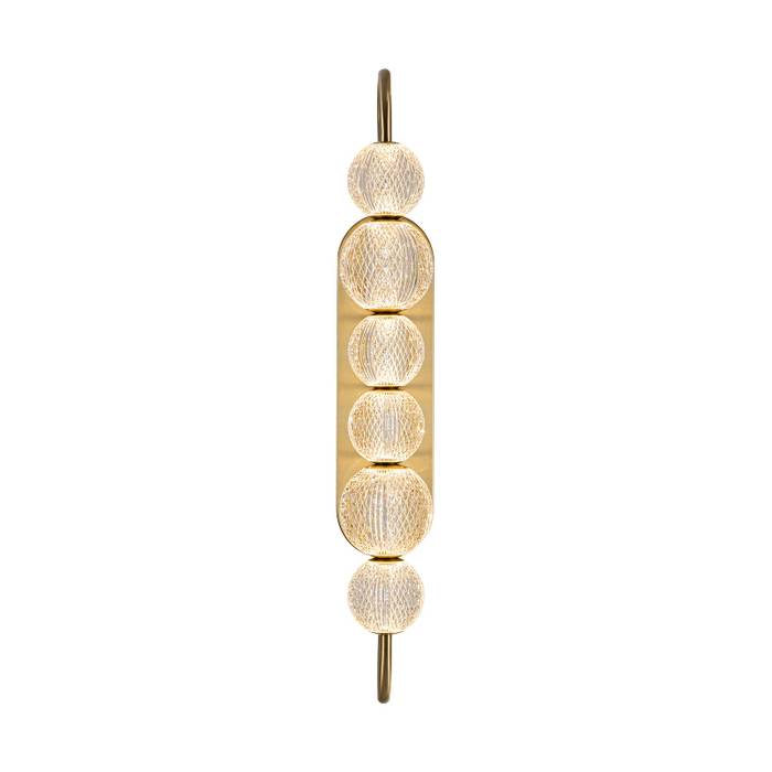 Alora WV321628 Marni 1-lt 29" Tall LED Vanity Light - Natural Brass