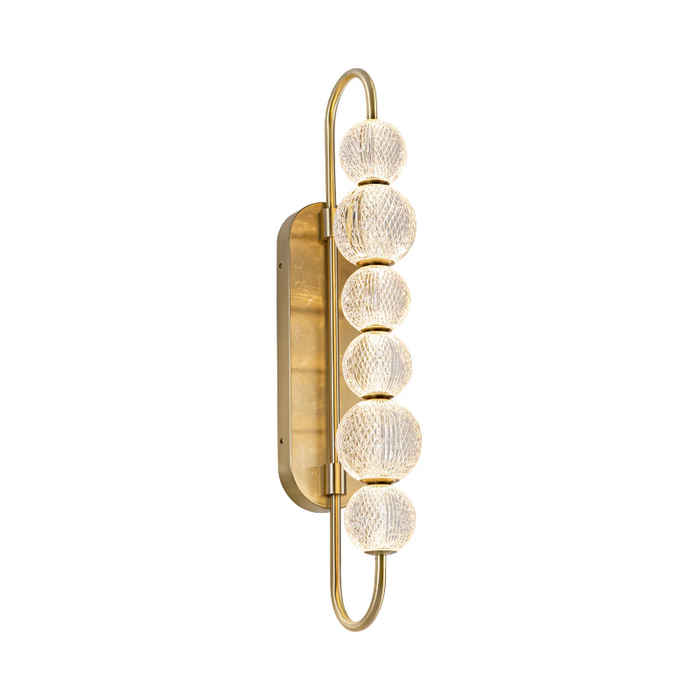 Alora WV321628 Marni 1-lt 29" Tall LED Vanity Light - Natural Brass