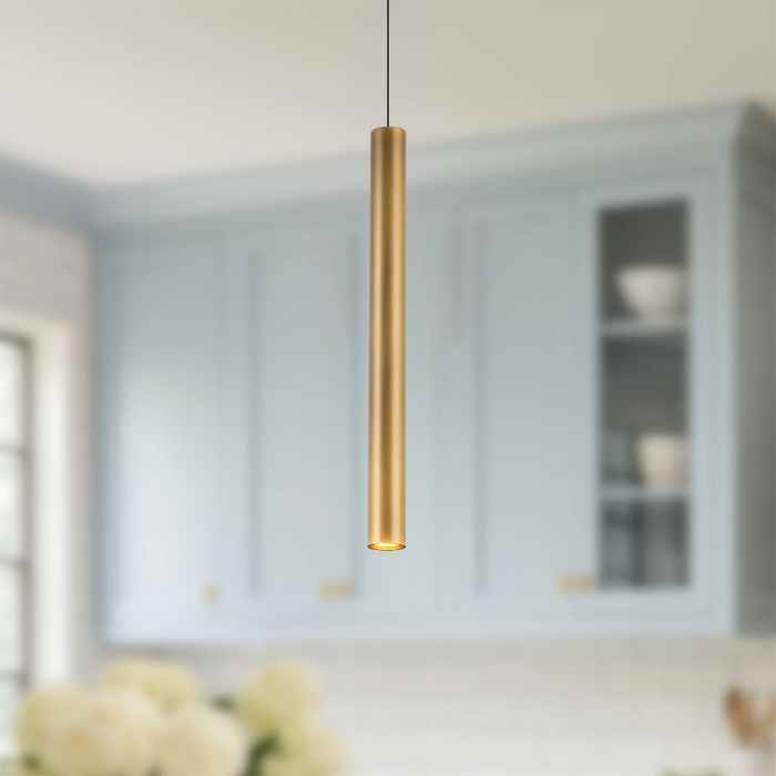 Kuzco PD90420 Mason 1-lt 2" LED Pendant - Vintage Brass