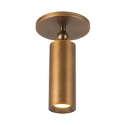Kuzco SF90477 Mason 1-lt 8" Tall LED Semi-Flush Mount - Vintage Brass