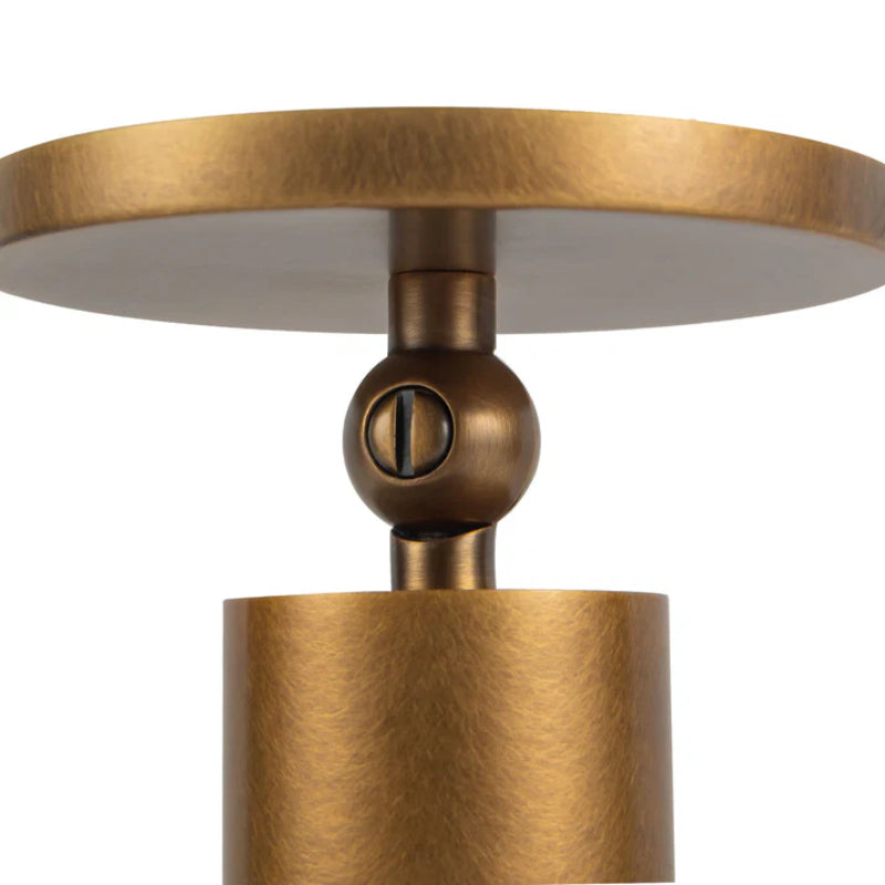 Kuzco SF90477 Mason 1-lt 8" Tall LED Semi-Flush Mount - Vintage Brass