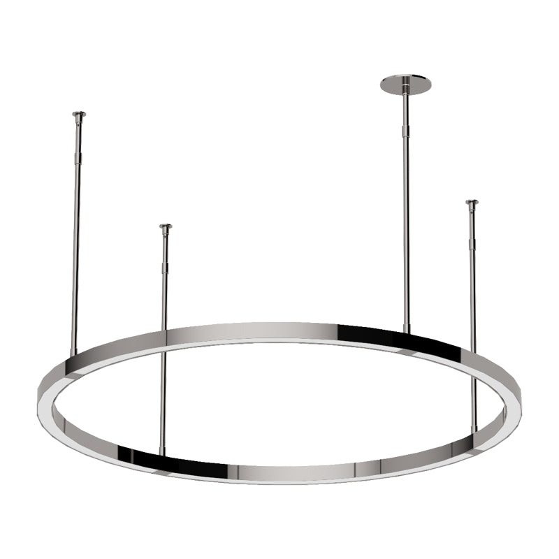 Visual Comfort MDCH538 Stagger 30" LED Chandelier - Polished Stainless Steel