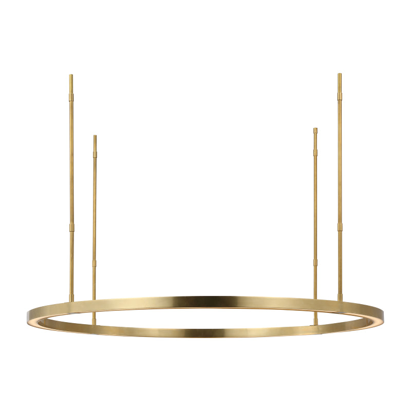 Visual Comfort MDCH539 Stagger Ring 36" LED Chandelier - Hand Rubbed Antique Brass